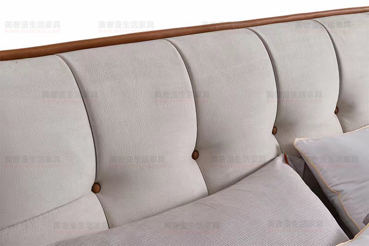 美奢漫意式极简卧室科技布软床XM-D6307A#